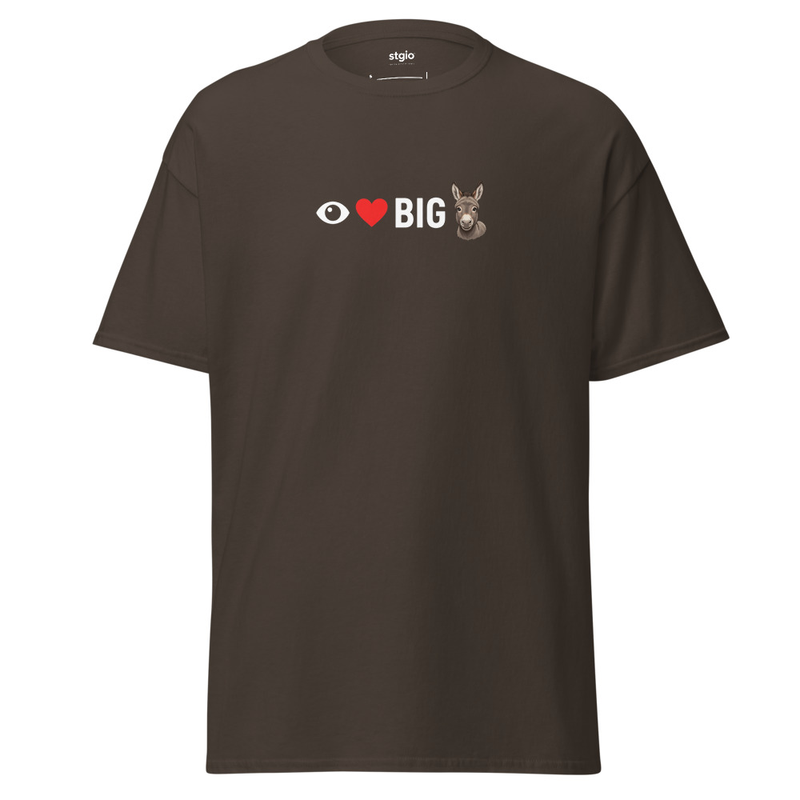 I luv Big A**** Unisex classic tee – 2XL, Dark Chocolate