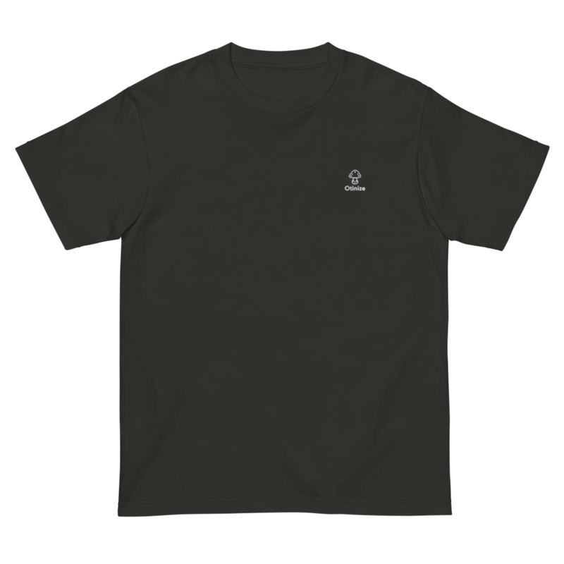 Otinize 刺繍 tee（スモークブラック）
