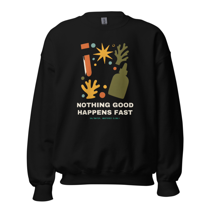 Nothing Good Happens Fast Crewneck (Artist Series) mockup
