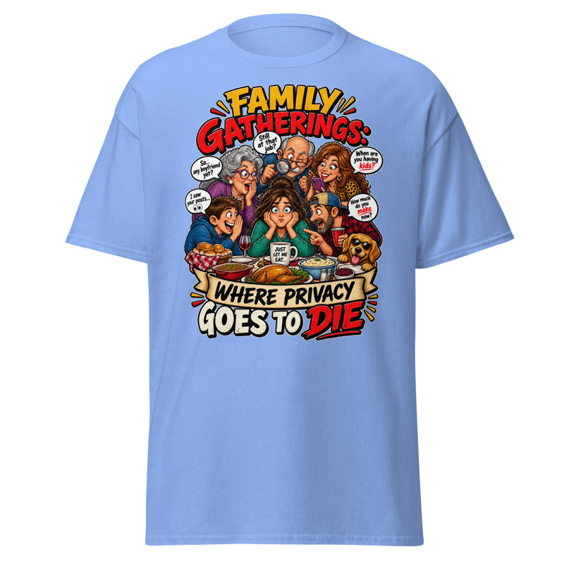 Family Privacy - Unisex classic tee – 2XL, Carolina Blue
