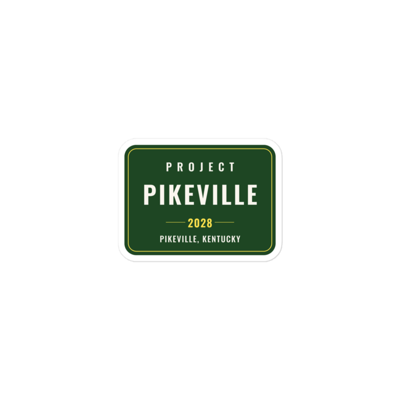 Project Pikeville 2028 Die-Cut Sticker