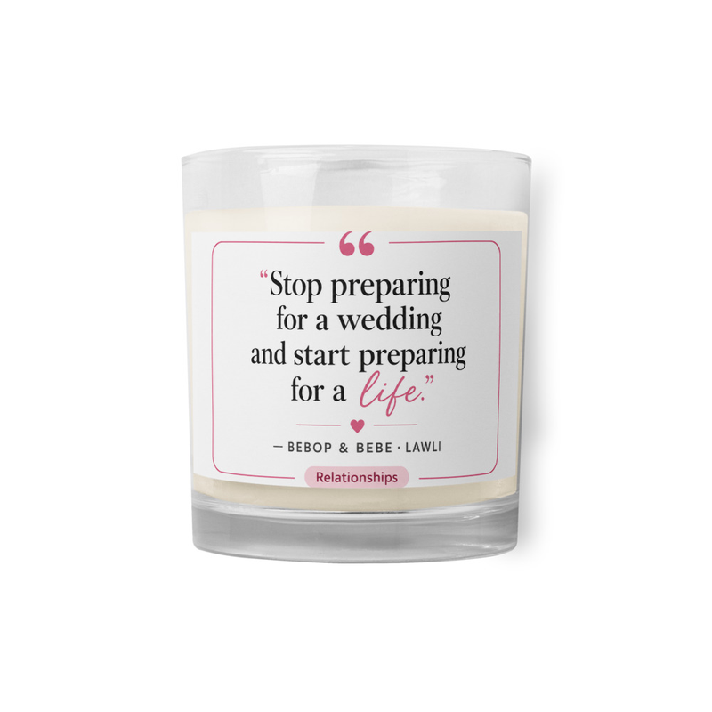 LAWLI Podcast Glass Jar Candle Relationships