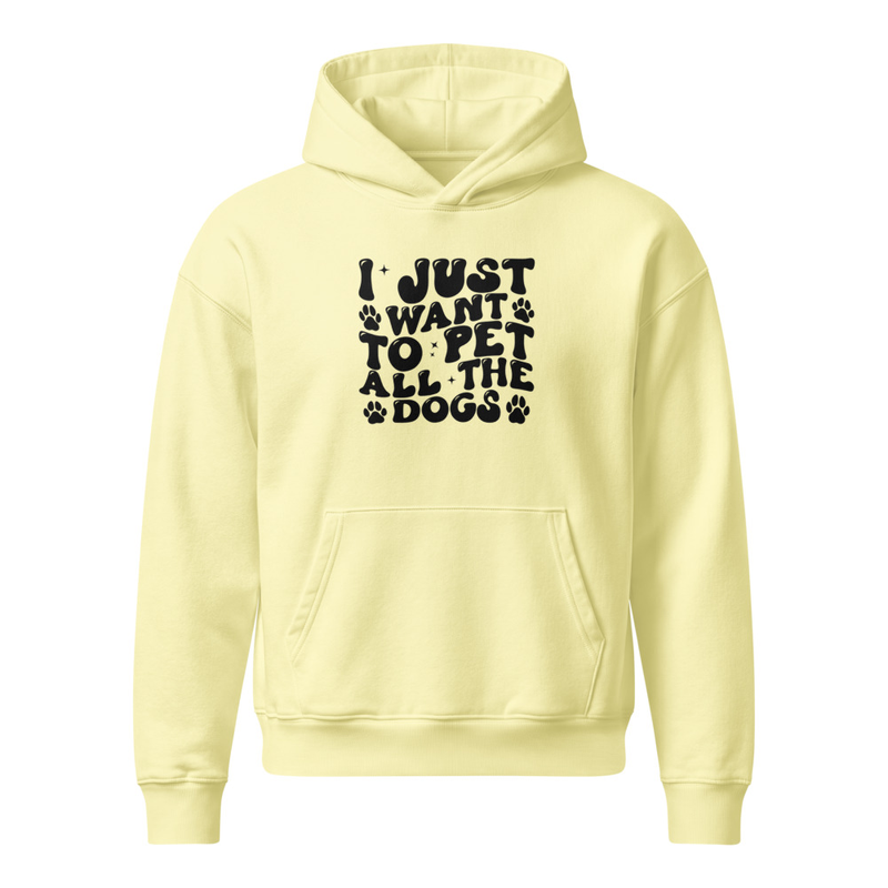 Women's Dog Lover Pet Unisex relaxed mid-weight hooded sweatshirt – view 4