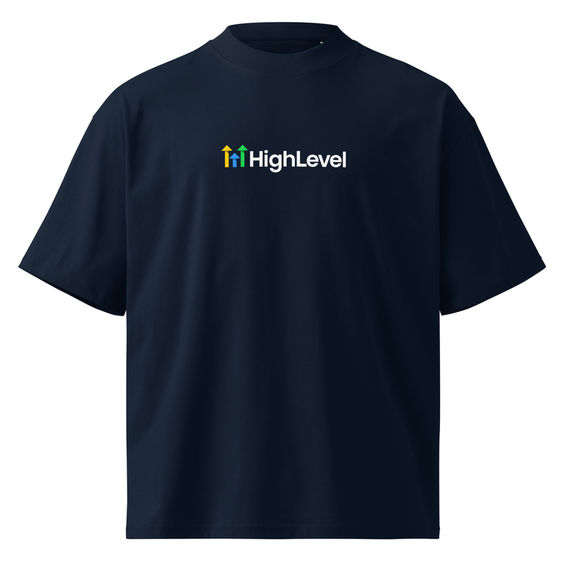 HighLevel Oversized High Neck T Shirt