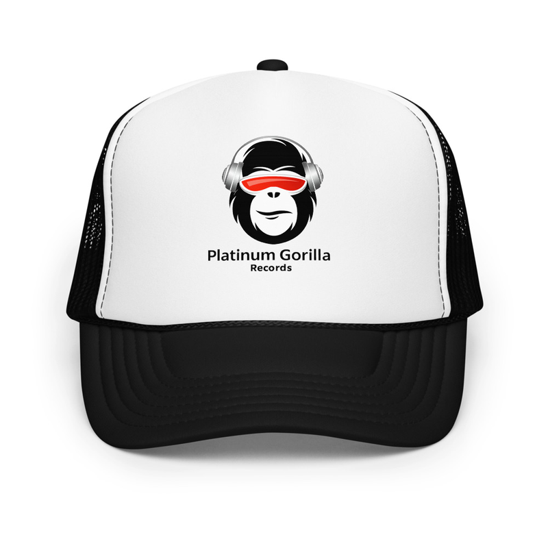 QLT ROCKSTAR™ - PLATINUM GORILLA UNISEX FOAM TRUCKER HAT
