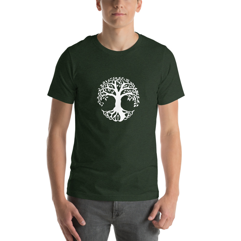 Yggdrasil Unisex t-shirt – XS, Heather Emerald