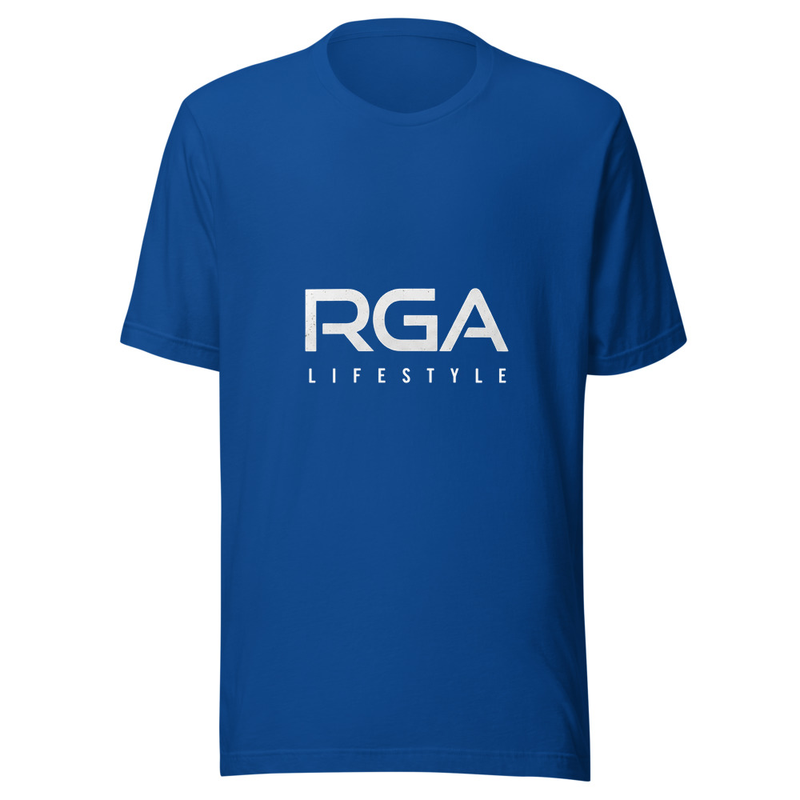 RGA Lifestyle Premium T-shirt (White) – 3XL, True Royal