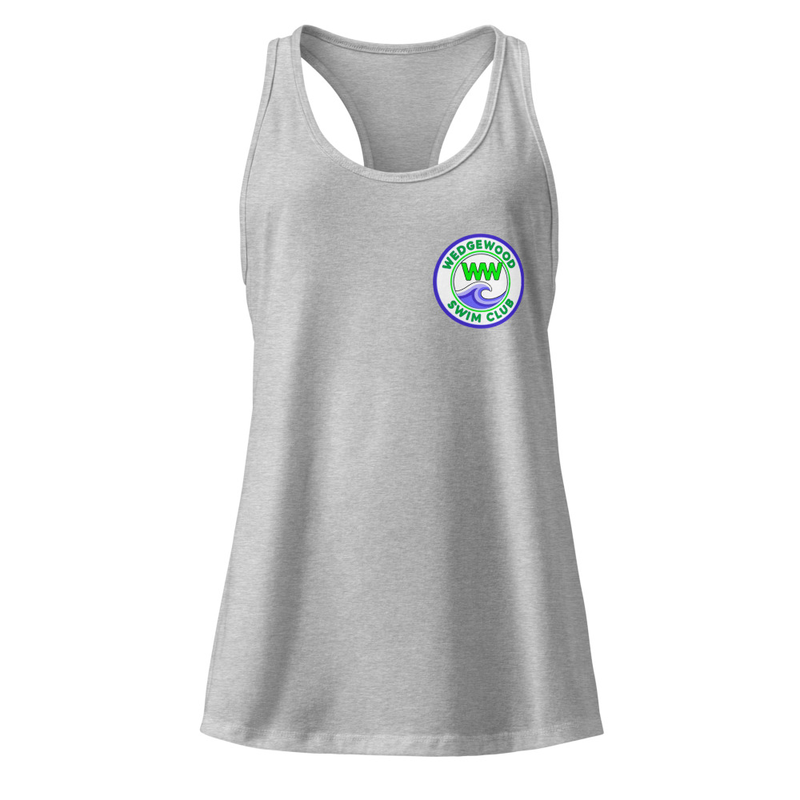 Women’s fitted racerback tank top small design – 2XL, Heather Gray