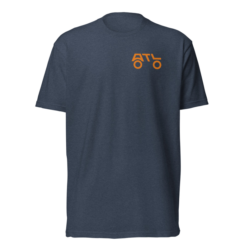 Brand Mark T-shirt  (F/R) - ORANGE Logo – Image 3