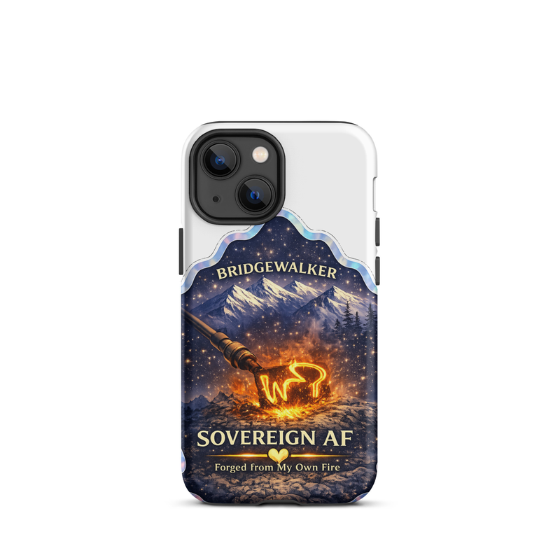 "Sovereign AF – Forged from My Own Fire" Tough Case for iPhone® – iPhone 13 mini, Matte