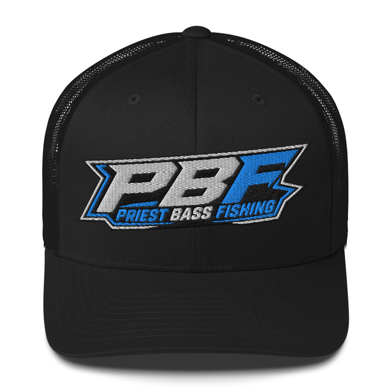 PBF Trucker Hat official product mockup