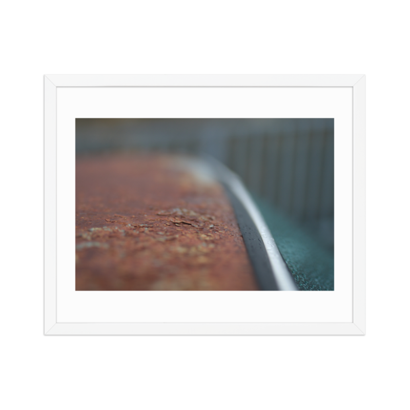 Patina Porsche 912 - Rusty Roof - "In Rust I Trust" - Framed Print (in)
