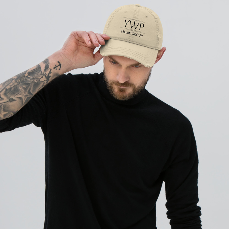 YWPMG Beige Distressed Hat