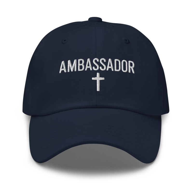 Ambassador Christian Dad hat – One size, Navy