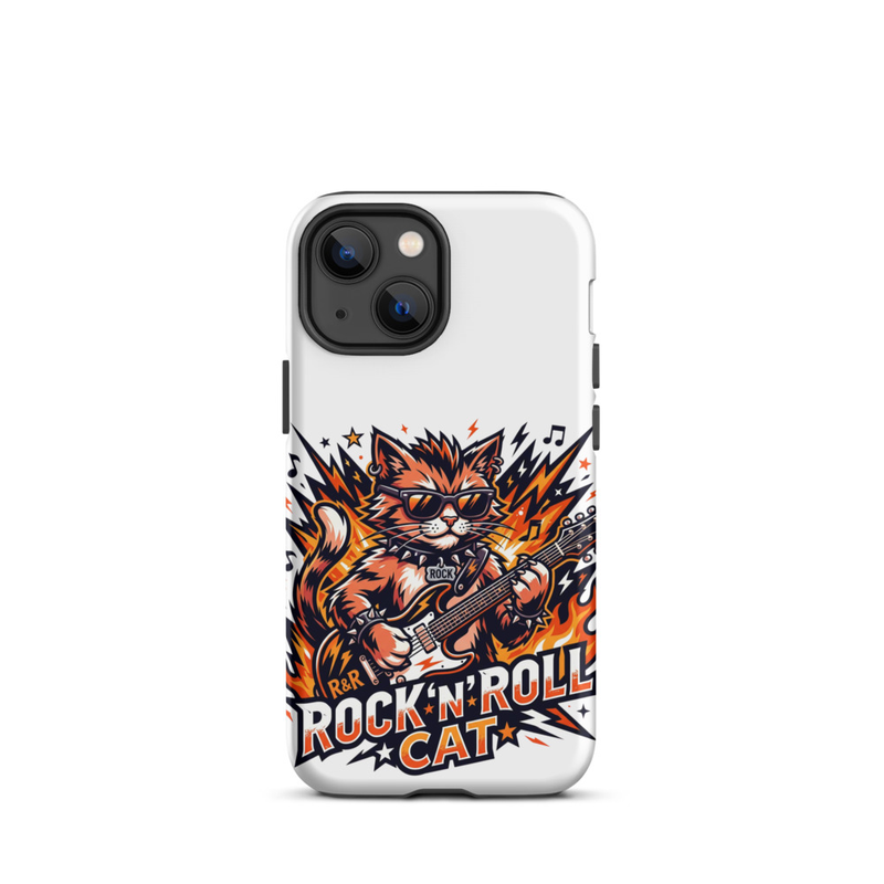Tough Case for iPhone®: Rock N Roll Cat – iPhone 13 mini, Matte