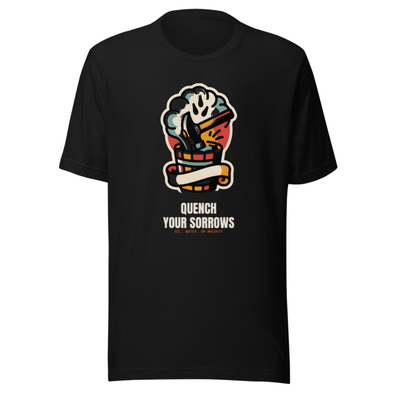 Quench Your Sorrows Tee (Artist Series) — Blacksmithing merch