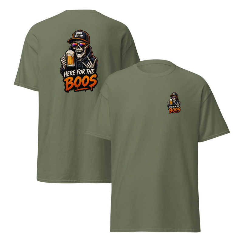 BMT Apparel Here for the Boos Unisex classic tee – S, Military Green