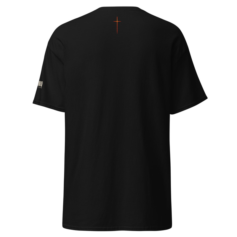 Real music for the real fight DJ SHAWN Q unisex black tee