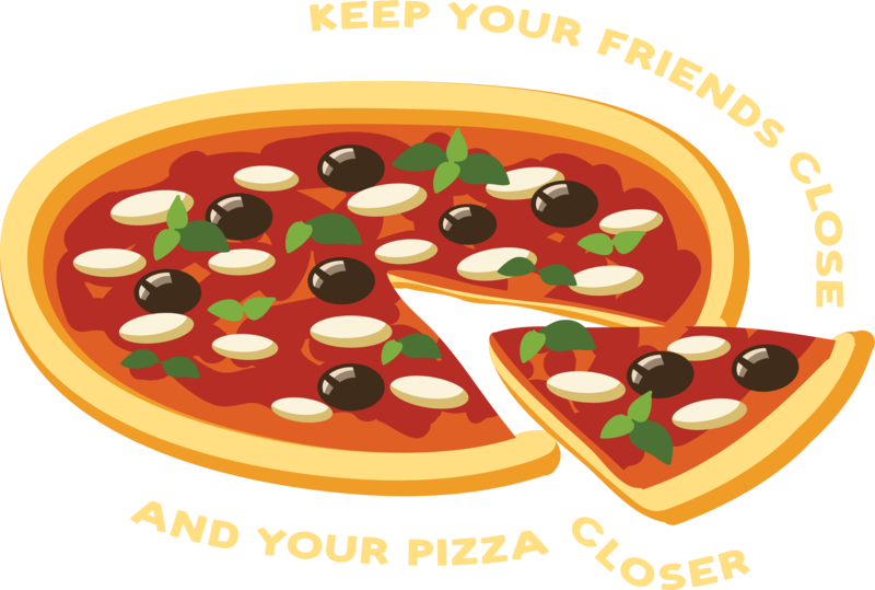 Keep Your Friends Close and Your Pizza Closer - Unisex Premium Sweater - pizza, italian, dough, pepperoni, italy, oven baked, chefs, chef,  
