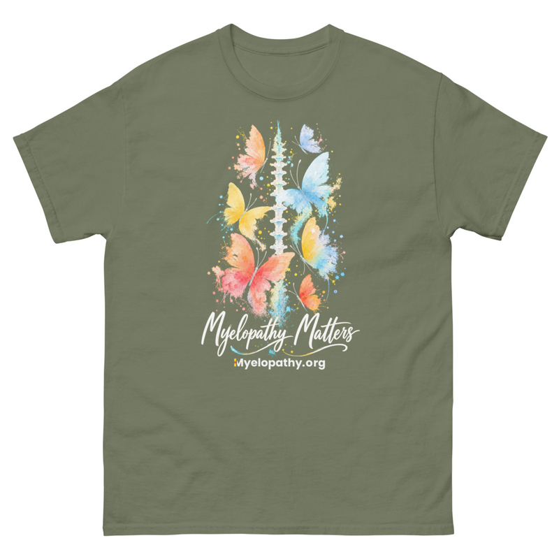 Butterfly Spine Unisex T – L, Military Green