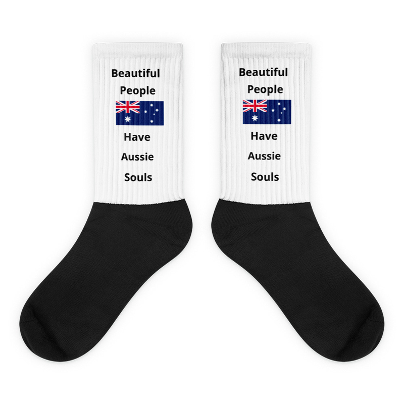 Beautiful People Have Aussie Souls Socks