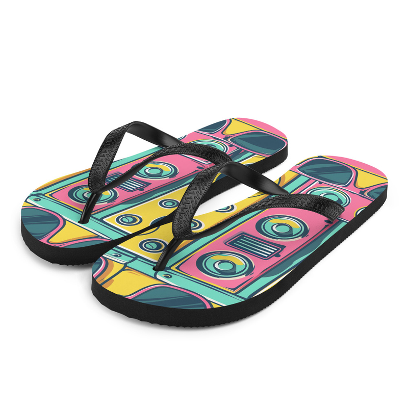 Speakers & Sunglasses Flip-Flops House or Outdoor Slippers