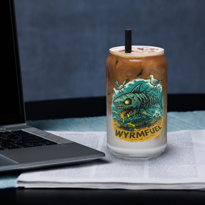 Dead Set Shred 16oz Can Glass back