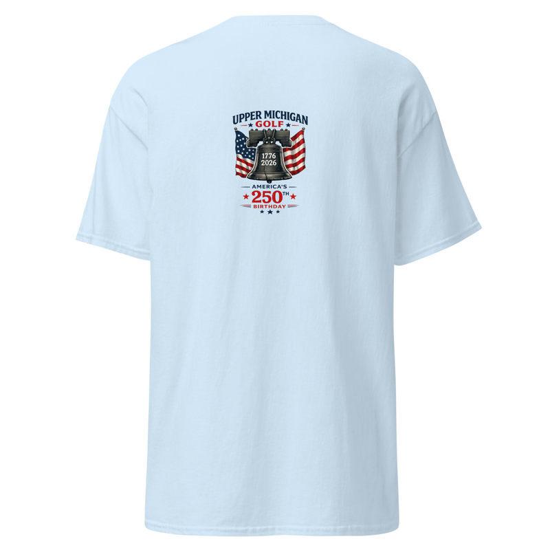 UP Golf 250 Logo #2 Unisex classic tee – S, Light Blue