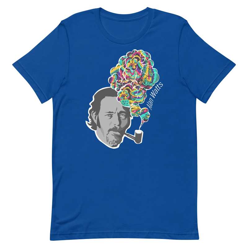Alan Watts - Colorful Smoke - Zen Buddhism Unisex t-shirt