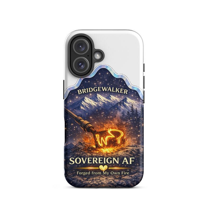 "Sovereign AF – Forged from My Own Fire" Tough Case for iPhone® – iPhone 16, Matte