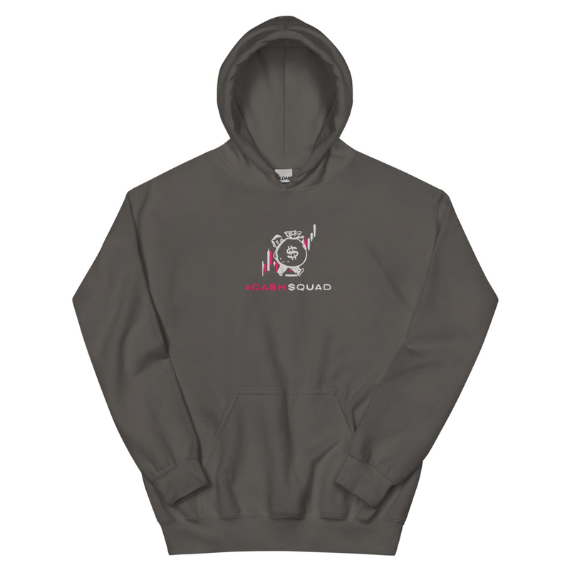 #CashSquad Embroidered Hoodie v.2 – XL, Charcoal