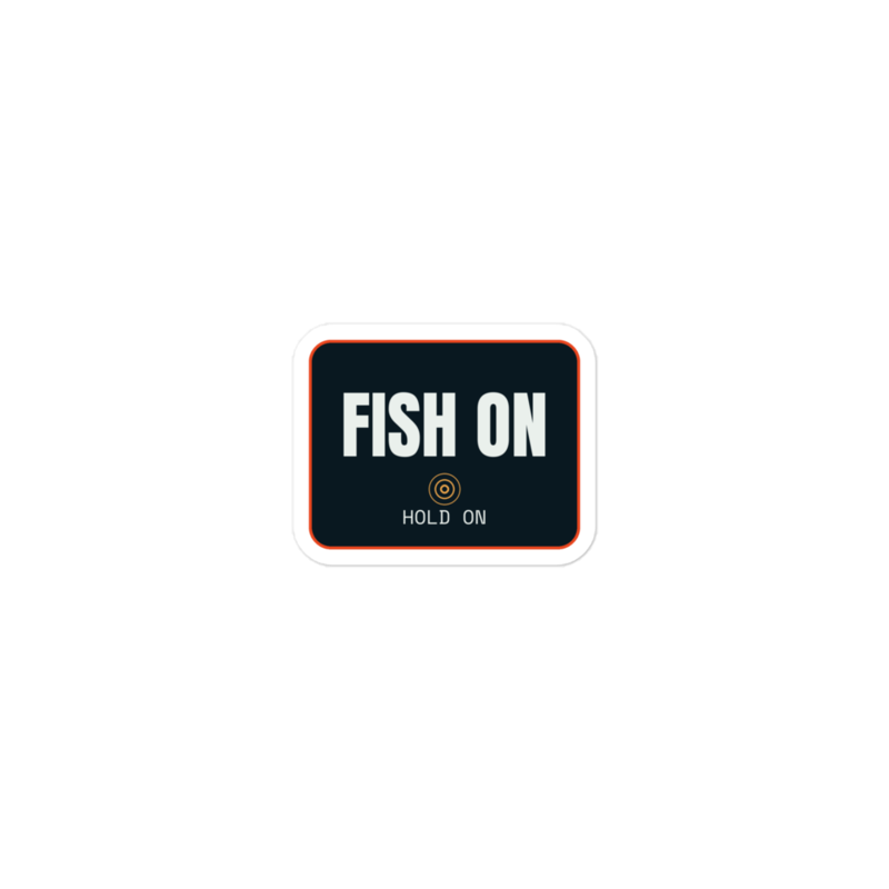FISH ON Sticker — Kayak Fishing merch