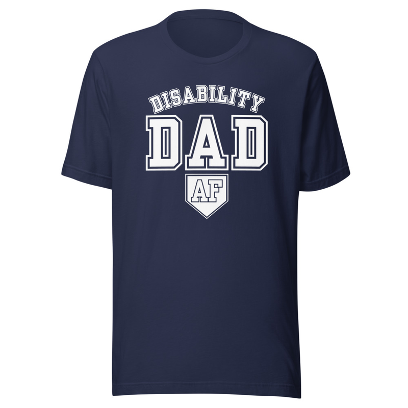 Disability Dad AF *white text* – S, Navy