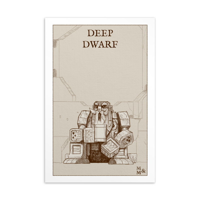 Illustrated Card: Deep Dwarf Male