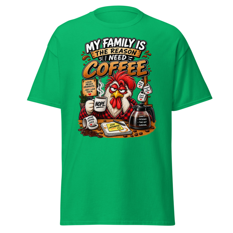 Caffeine - Unisex classic tee – XL, Irish Green