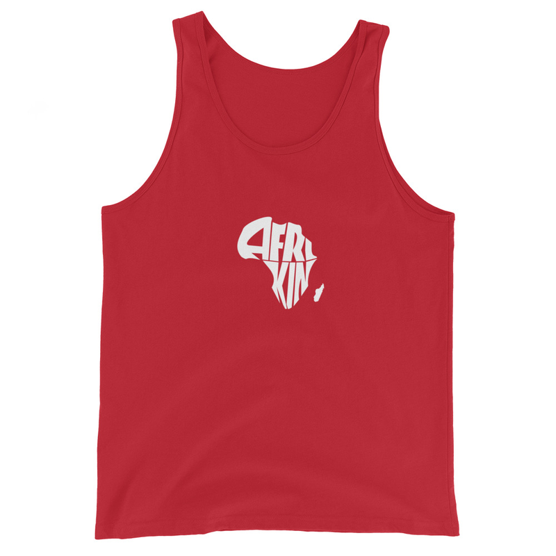 AfriKin Nation Wht Tank Top