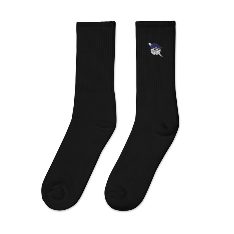 Go Hard Embroidered Crew Socks 1 Pair