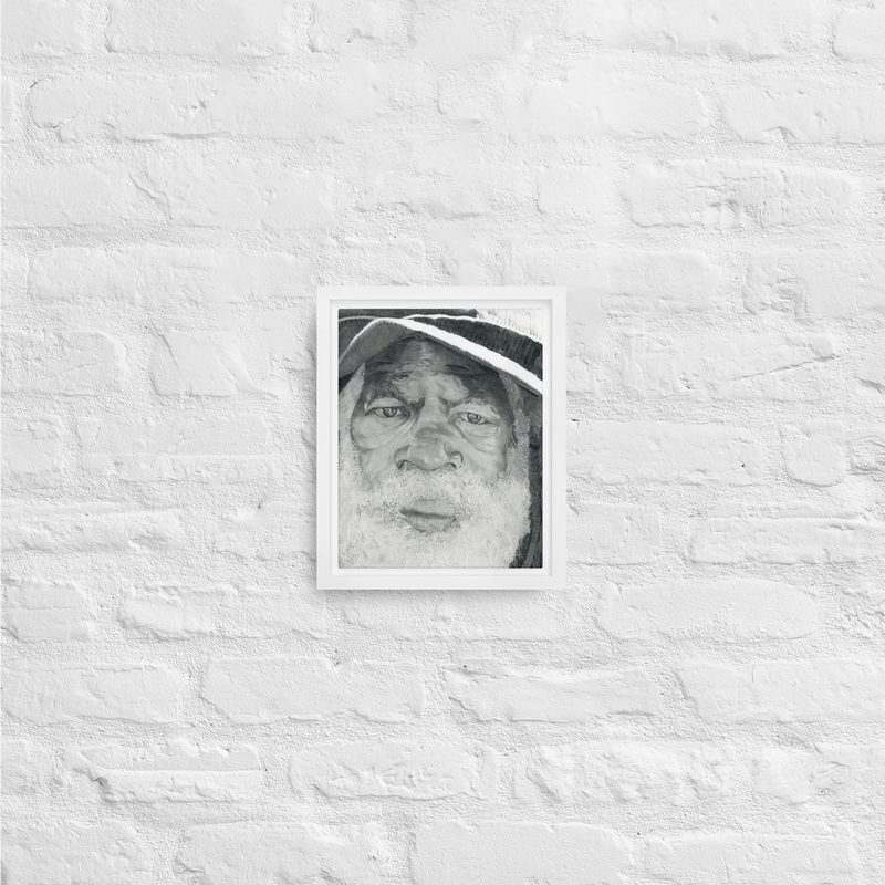 Under The Bridge Framed Canvas