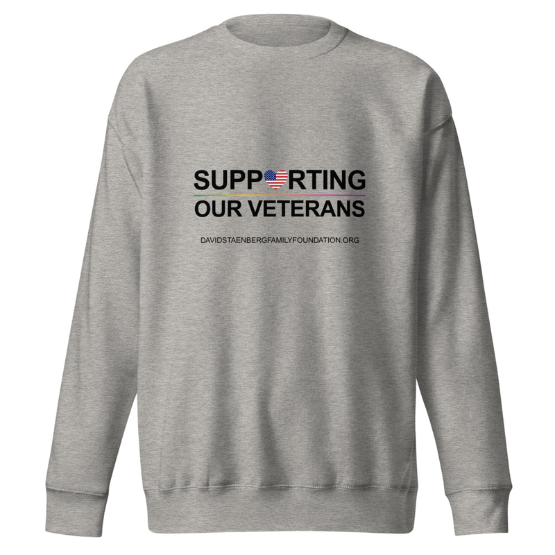 Unisex Premium Sweatshirt | Veteran's Day v1 – XL, Carbon Grey
