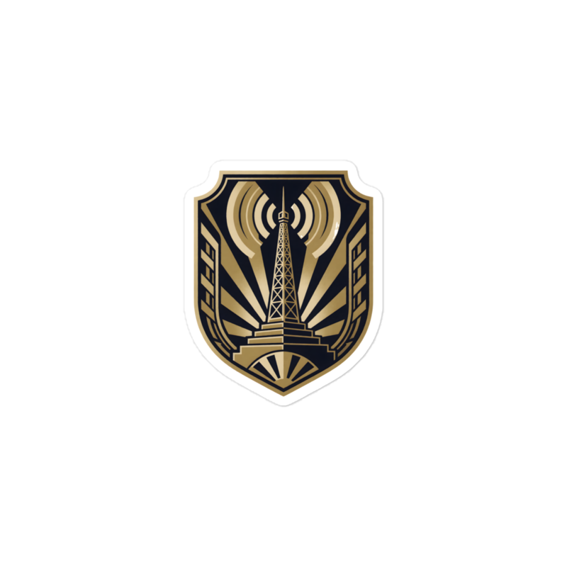 Deco Tower Sticker (Artist Series) mockup
