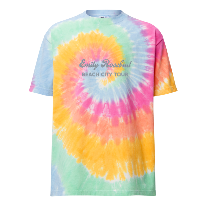 Beach City Tour Oversized tie-dye t-shirt
