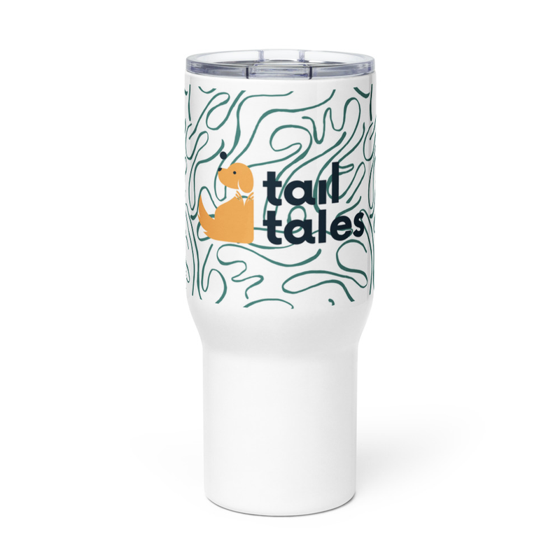 Travel mug with a handle