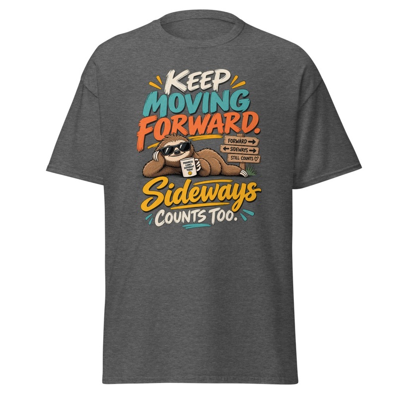 Keep Moving - Unisex classic tee – S, Dark Heather