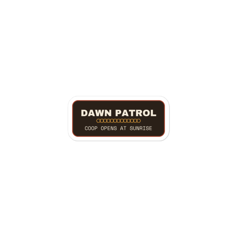 DAWN PATROL Sticker mockup