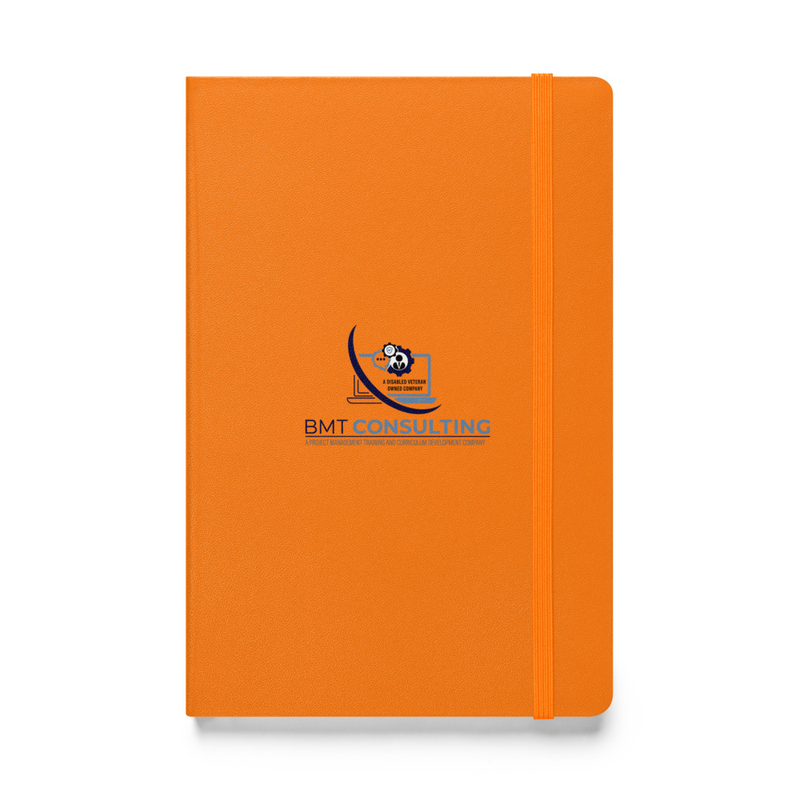 BMT Logo Hardcover bound notebook – 5.5″×8.5″, Orange
