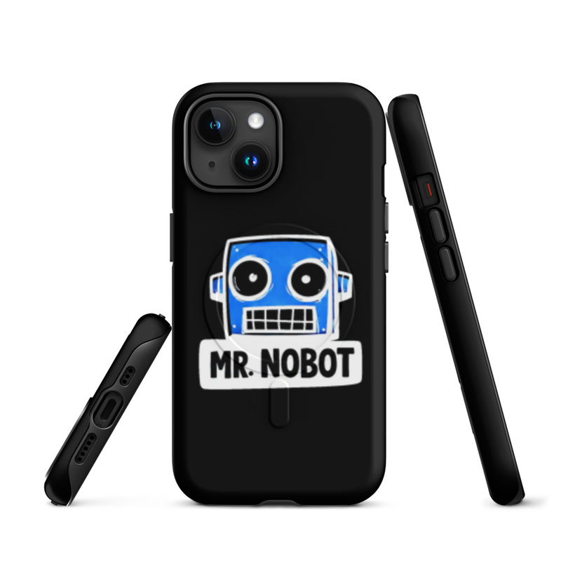 MR. NOBOT CLASSIC BLUE LOGO MagSafe® tough case for iPhone®