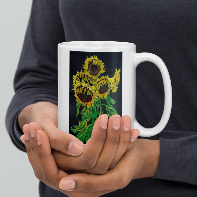 Out of The Darkness - White glossy mug – 15 oz, White