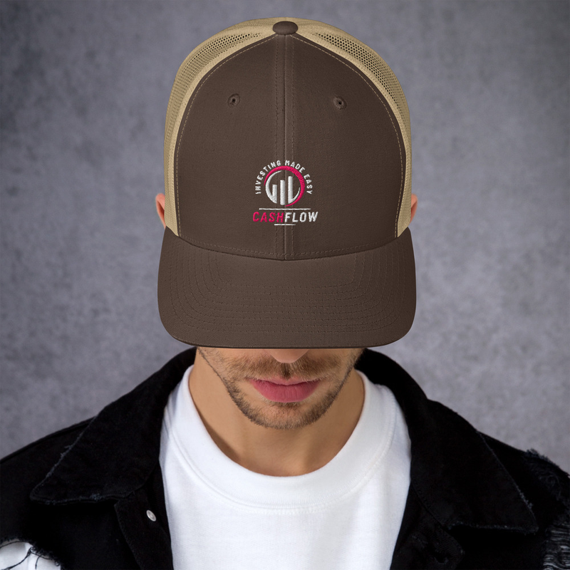 Cashflow Investing Inc Hat v.2 – One size, Brown/ Khaki