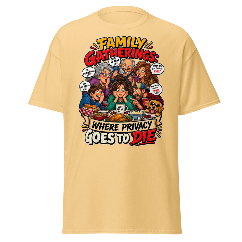 Family Privacy - Unisex classic tee – 2XL, Yellow Haze