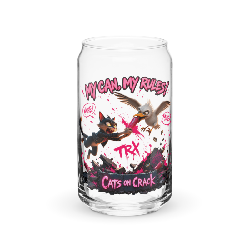 My Can My Rules 16oz Can Glass